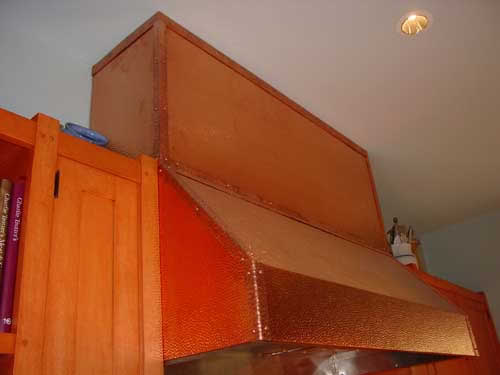 Hammered Copper Kitchen Hood - Image 0
